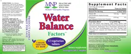 Label for Water Balance Factors