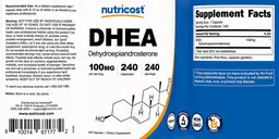 Label for DHEA 100 mg