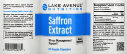 Label for Saffron Extract