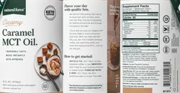 Label for Creamy Caramel MCT Oil