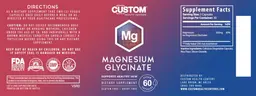 Label for Magnesium Glycinate