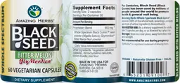 Label for Whole Spectrum Black Seed Bitter Melon GlyMordica