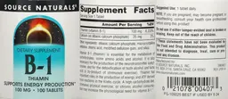 Label for B-1 100 mg