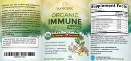 Label for Organic Immune