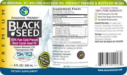 Label for Premium Black Seed