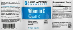 Label for Vitamin C Quali-C
