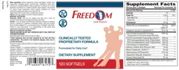 Label for Freedom Softgels