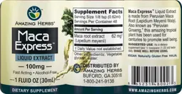 Label for Maca Express Liquid Extract