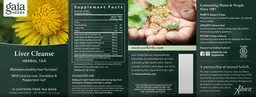 Label for Liver Cleanse Herbal Tea