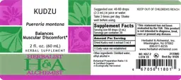 Label for Kudzu