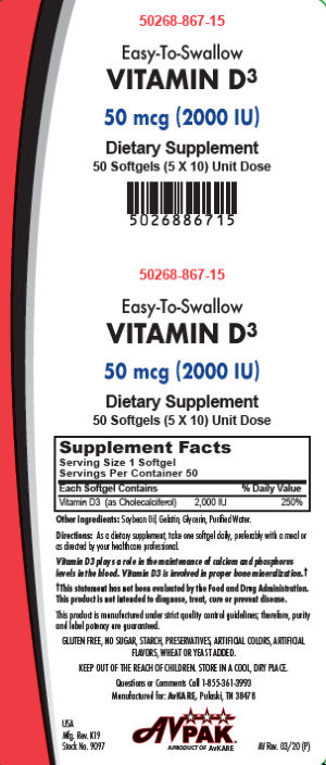 Vitamin D3 50 mcg