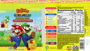Super Mario Power Ups Gummy Multivitamin