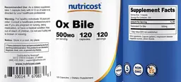 Label for Ox Bile 500 mg