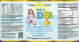 Label for Baby's DHA