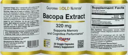 Label for Bacopa Extract 320 mg
