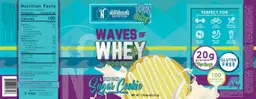 Label for Waves of Whey Protein Lemon Sugar Cookie