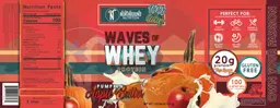 Label for Waves of Whey Protein Pumpkin Apple Butter