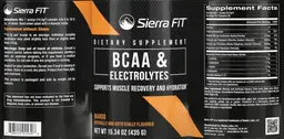 Label for BCAA & Electrolytes Mango