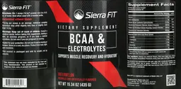 Label for BCAA & Electrolytes Watermelon