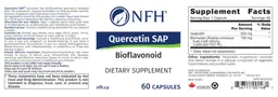 Label for Quercetin SAP