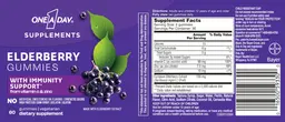 Label for Elderberry Gummies