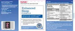 Label for Enhanced Sleep Formula
