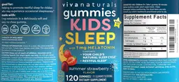 Label for Kids Sleep Gummies