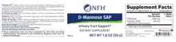 Label for D-Mannose SAP