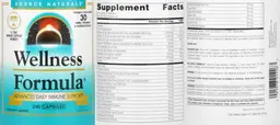 Label for Wellness Formula