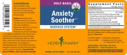 Label for Anxiety Soother Holy Basil