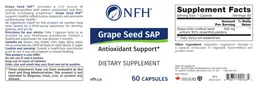 Label for Grape Seed SAP