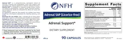 Label for Adrenal SAP (Licorice-free)