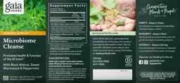 Label for Microbiome Cleanse