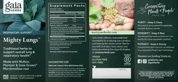 Label for Mighty Lungs