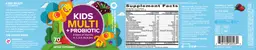 Label for Kids Multi + Probiotic Yum Berry Punch