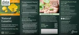 Label for Natural Laxative