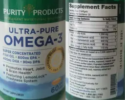 Label for Ultra-Pure Omega-3
