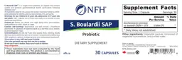 Label for S. Boulardii SAP
