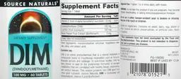 Label for DIM 100 mg