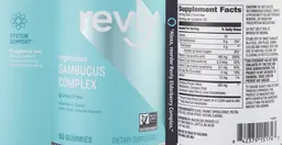 Label for Sambucus Complex Elderberry Flavor