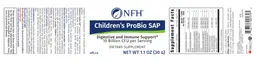 Label for Children's ProBio SAP
