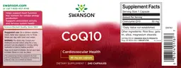 Label for CoQ10 30 mg