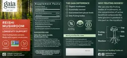 Label for Reishi Mushroom