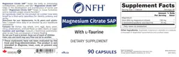 Label for Magnesium Citrate SAP