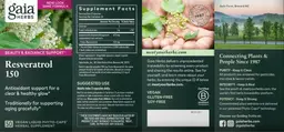 Label for Resveratrol 150