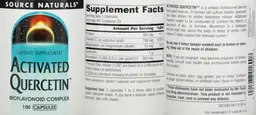 Label for Activated Quercetin