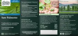 Label for Saw Palmetto