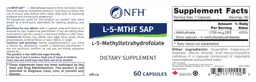 Label for L-5-MTHF SAP