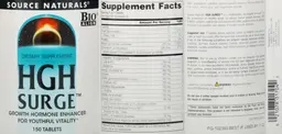 Label for HGH Surge