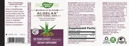 Label for AloeLax with Fennel Seed 340 mg